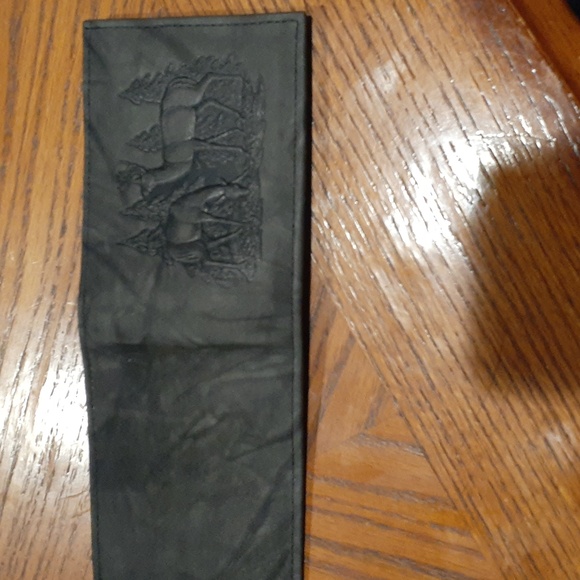 NIB Rico men's leather bi-fold wallet. Marbled Deer scene buck doe wildlife - Picture 6 of 8